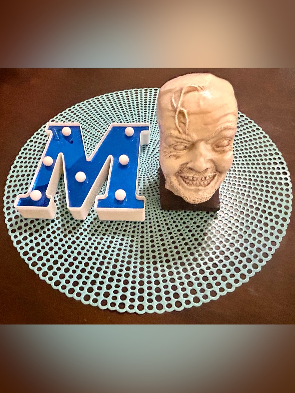 The Shining Resin  “Here’s Johnny” Sculpture Bookend/Figurine; Used